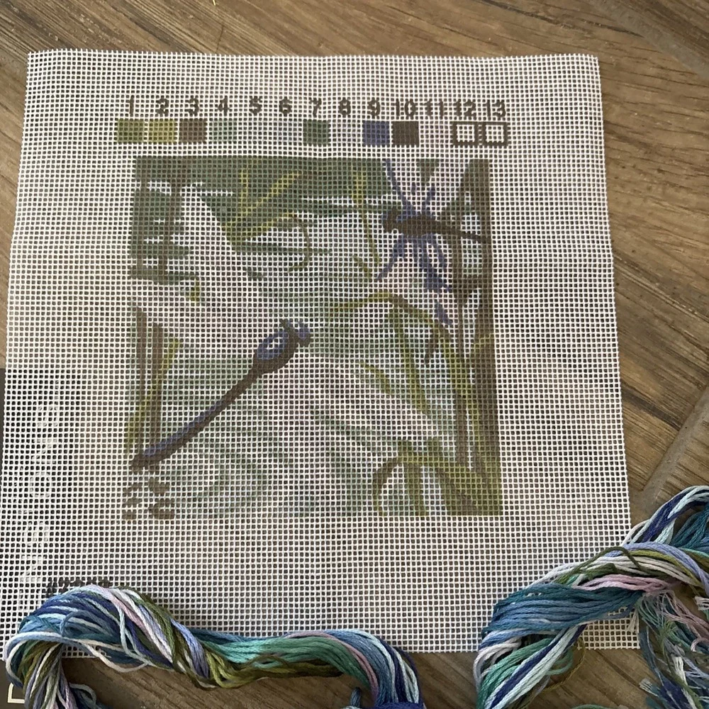 Dimensions Dragonfly Pair needlepoint kit 5